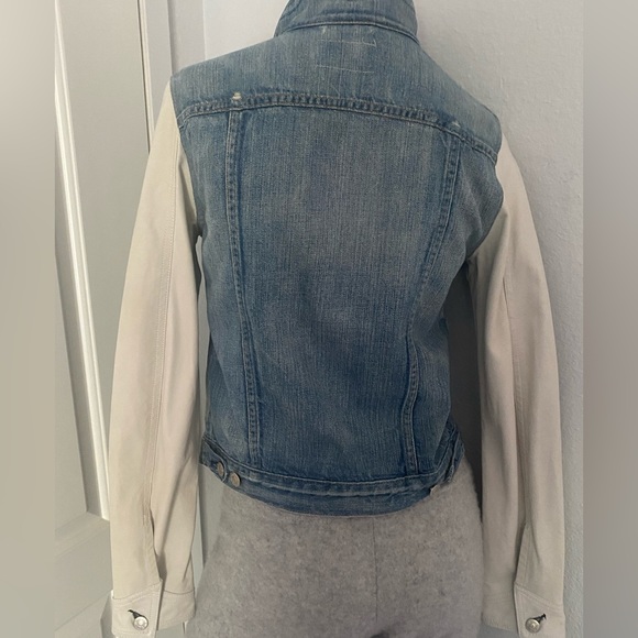 Rag & Bone denim/ leather sleeve jacket size s - Picture 13 of 16